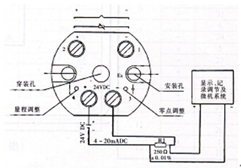 一體化溫度變送器接線